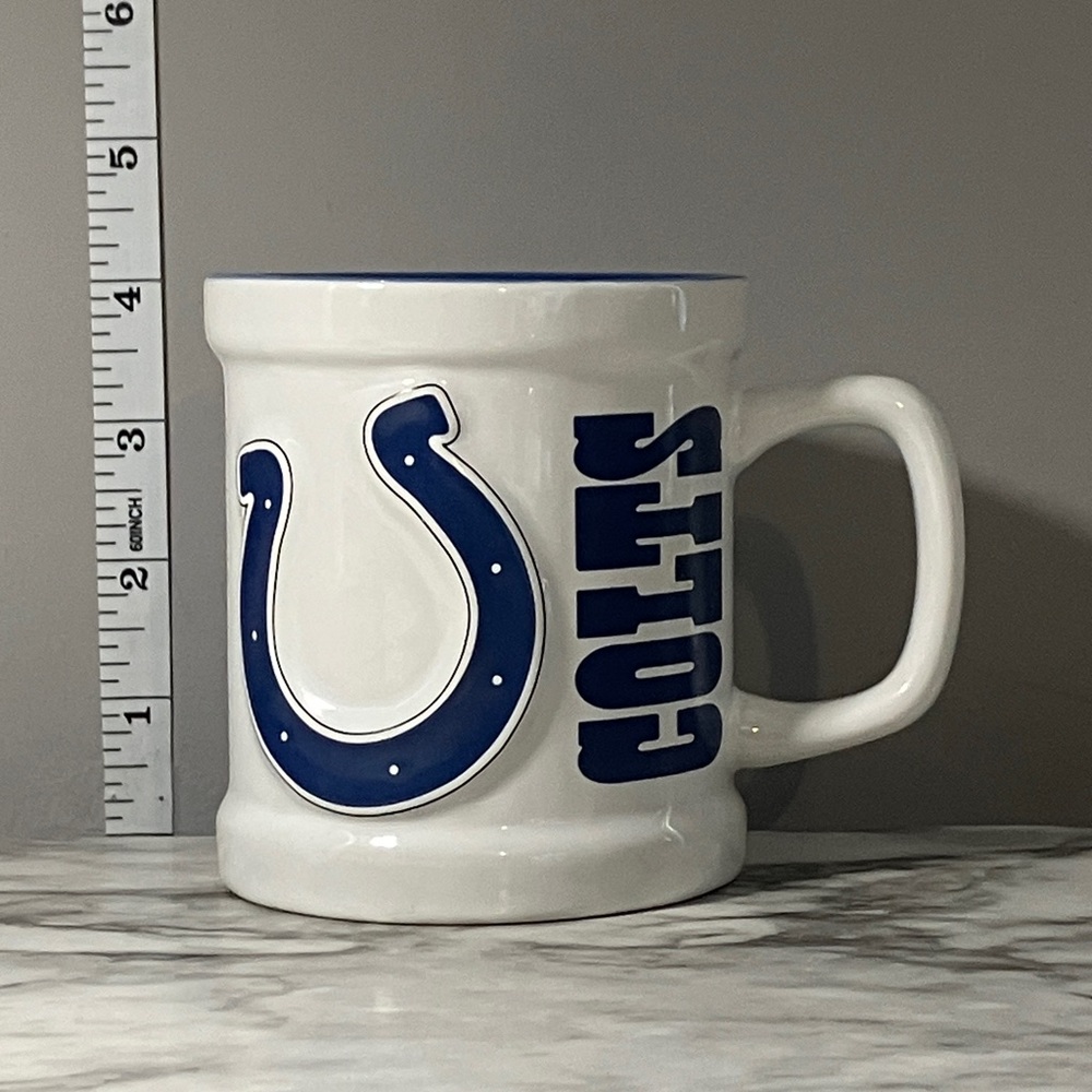 NFL Colts Blue and White Mug